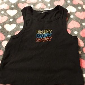 Baby crop tank top